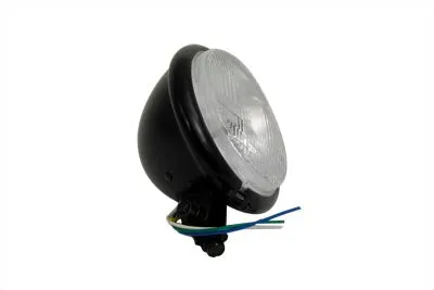 HARLEY 5-3/4 inch Black Round Headlamp fits 0-  Custom, application