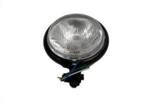 HARLEY 5-3/4 inch Black Round Headlamp fits 0-  Custom, application