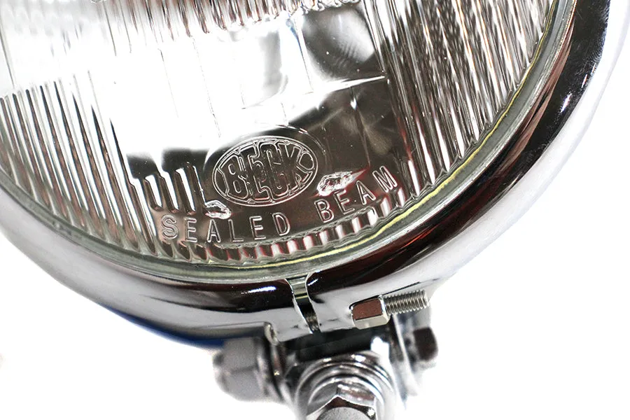 HARLEY 5-3/4 inch Round Headlamp Assembly Chrome fits 0-  Custom, application