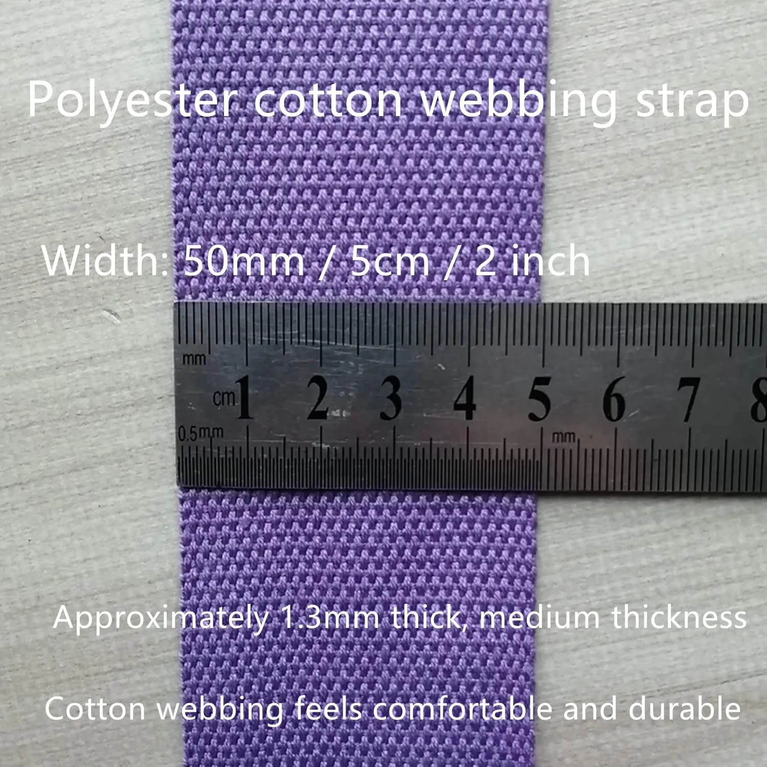 Heavy Cotton Webbing 2 inch - Strap for Bags Making Handles Climbing Strapping