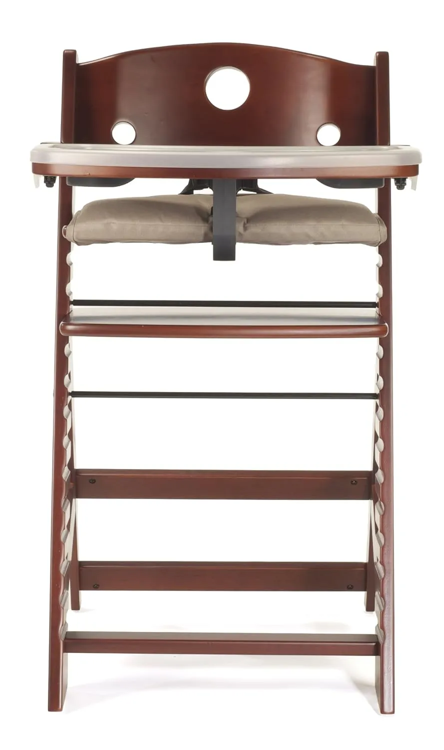Height Right High Chair with Tray, Mahogany