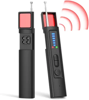 Hidden Camera Detectors, GPS Tracker Detector, Portable Spy Camera Finder Hidden Device for Car, Home,Hotel,Travel, Office, 6 Levels Sensitivity (Black)