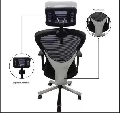 High Back Director Office Chair with Chrome Base