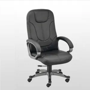 High Back Office Chair Leatherette Base