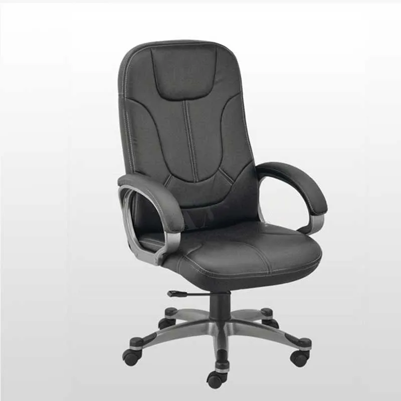 High Back Office Chair Leatherette Base