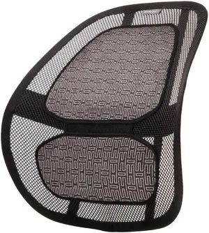 HoMedics Contouring Back Support, Ergonomic Design, 6 Electric Heat Settings with 2-Hour Shutoff, Heat Therapy for Back Pain Relief, Adjustable for Office or Home Chair