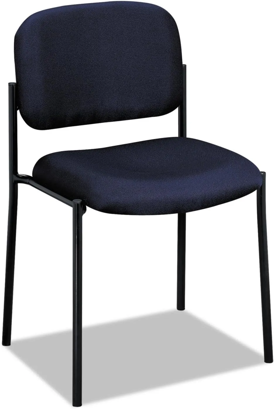 HON Scatter Guest Chair, Fabric Chair, Lobby Chairs, Armless, Stackable Chairs, Navy