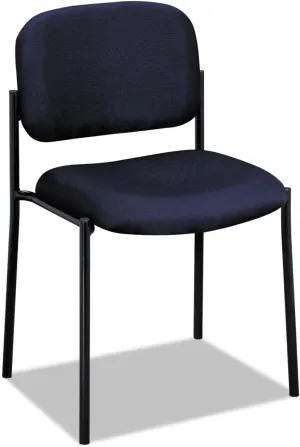 HON Scatter Guest Chair, Fabric Chair, Lobby Chairs, Armless, Stackable Chairs, Navy