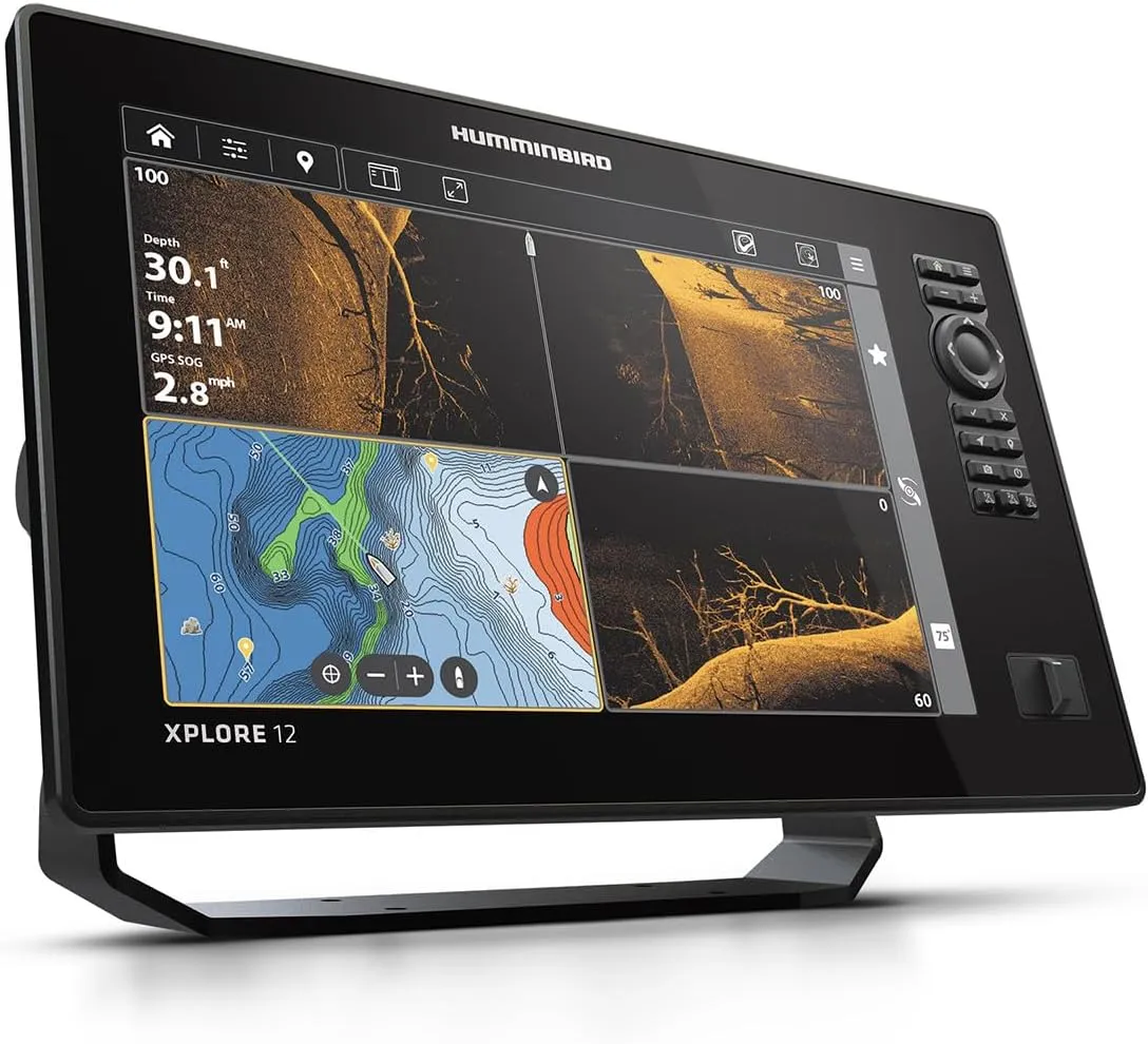Humminbird XPLORE Series GPS Fish Finder MEGA Side Imaging  & HD Touchscreen Display