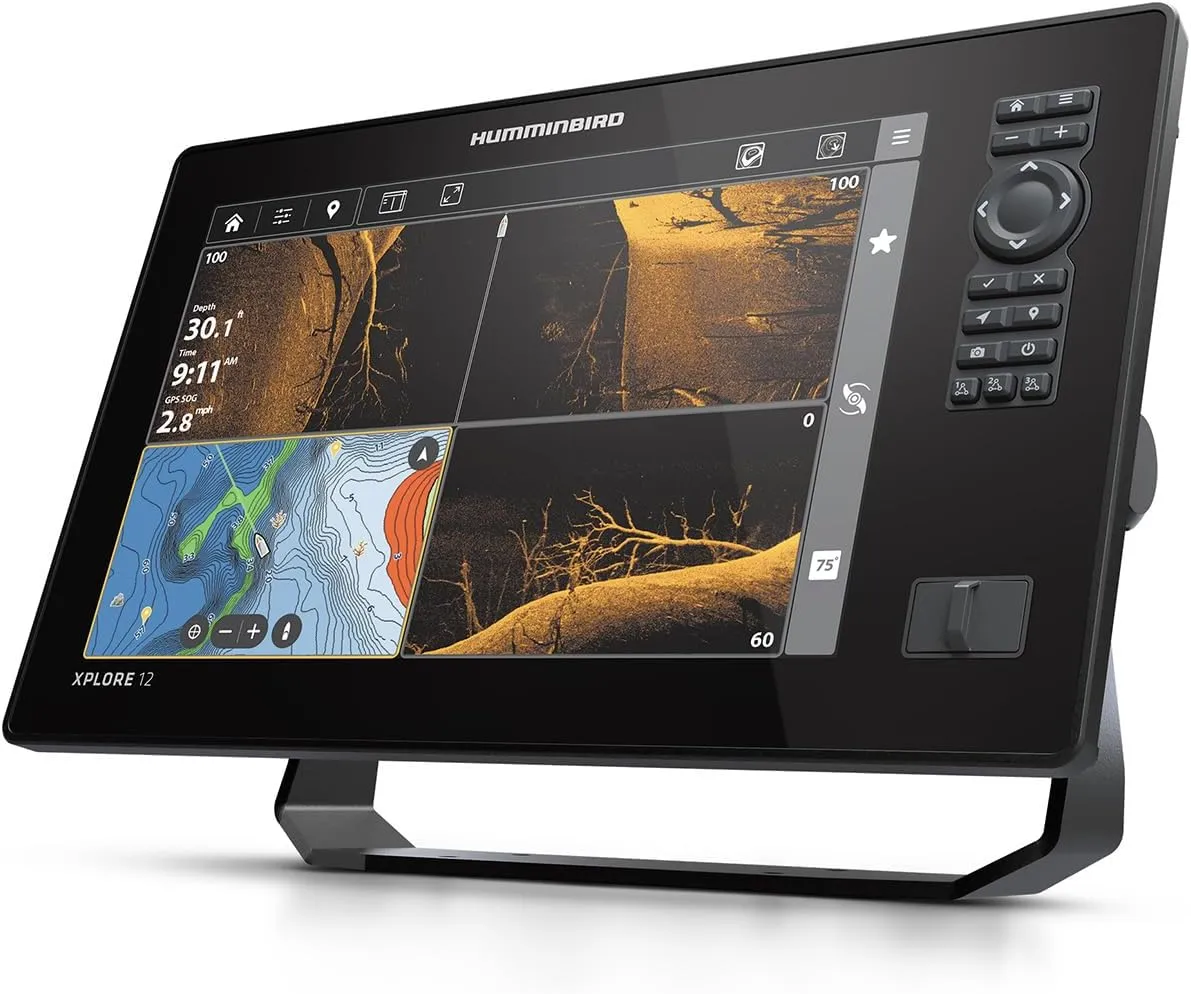 Humminbird XPLORE Series GPS Fish Finder MEGA Side Imaging  & HD Touchscreen Display