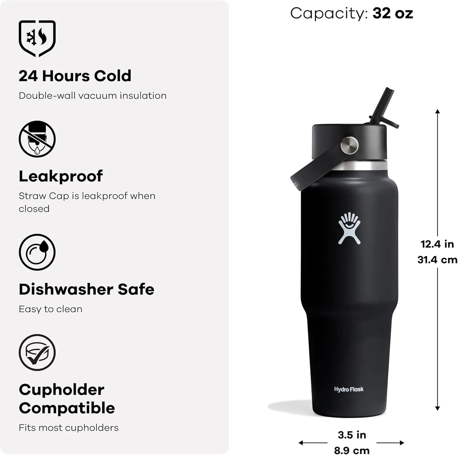 Hydro Flask 32 Oz Wide Flex Chug Cap Travel Bottle Birch