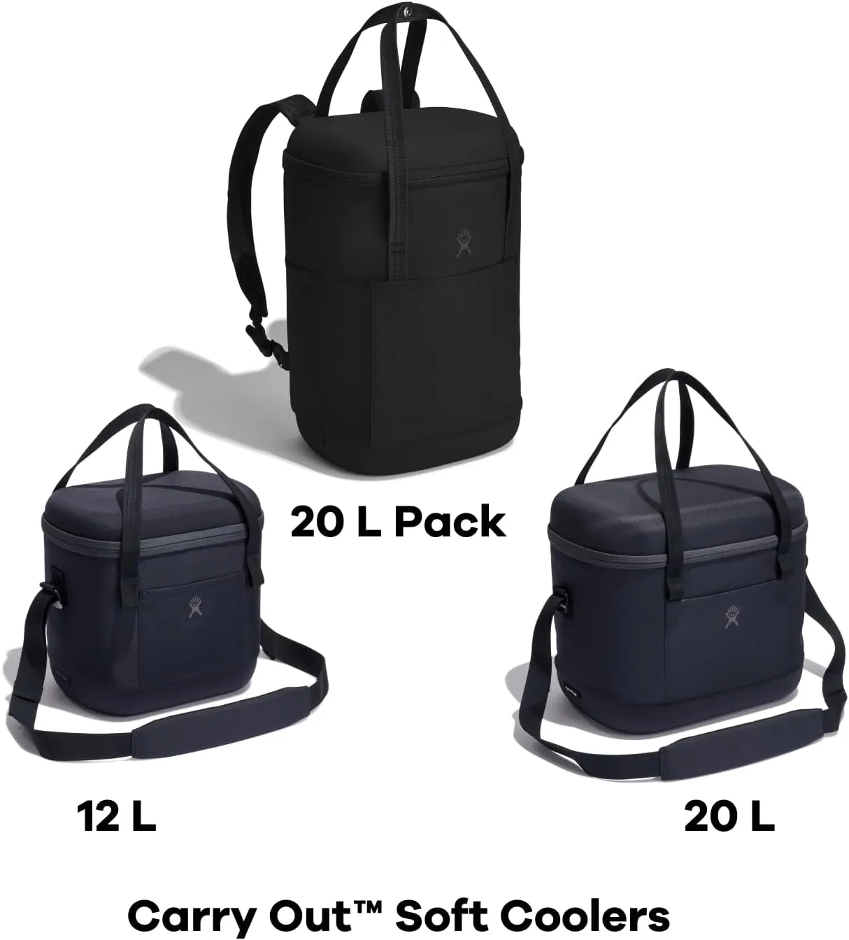 Hydro Flask Cooler Bag for Beach, Beverages and Travel - Insulated Soft Lunch Bag - 20 L Capacity in Black