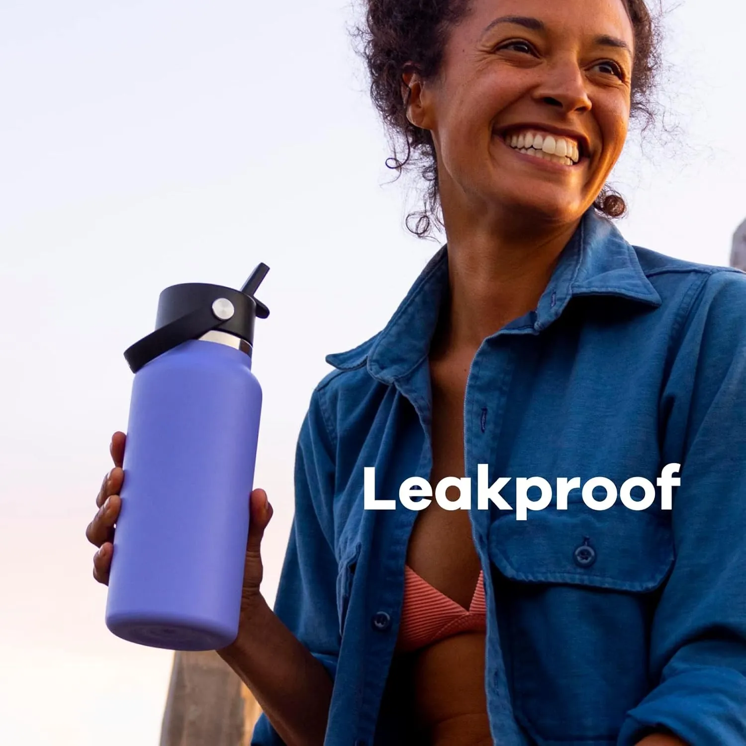 Hydro Flask Wide Flex Straw Cap Lupine 40 Oz