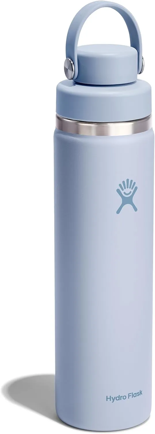 HYDRO FLASK Wide Mouth Chug Cap vacuum insulated stainless steel water bottle with leakproof closeable lid for cold water drinks, sports, travel, car and school