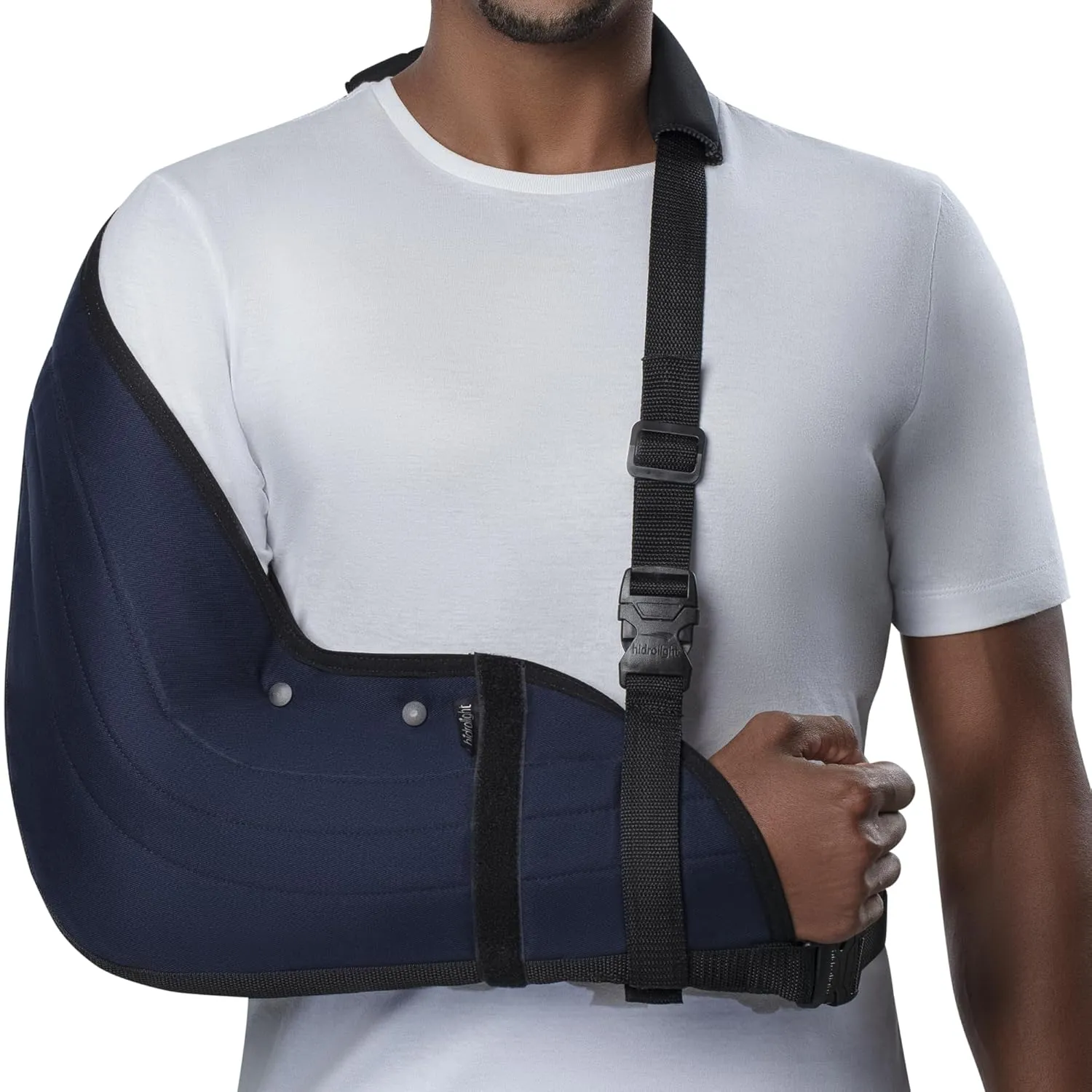 Immobilizer Arm Sling for Upper Limb Injuries - Arm Brace for Left and Right, Bursitis Elbow Brace, Arm Support Straps - Shoulder Support Immobilizer for Rotator Cuff - Black, Small