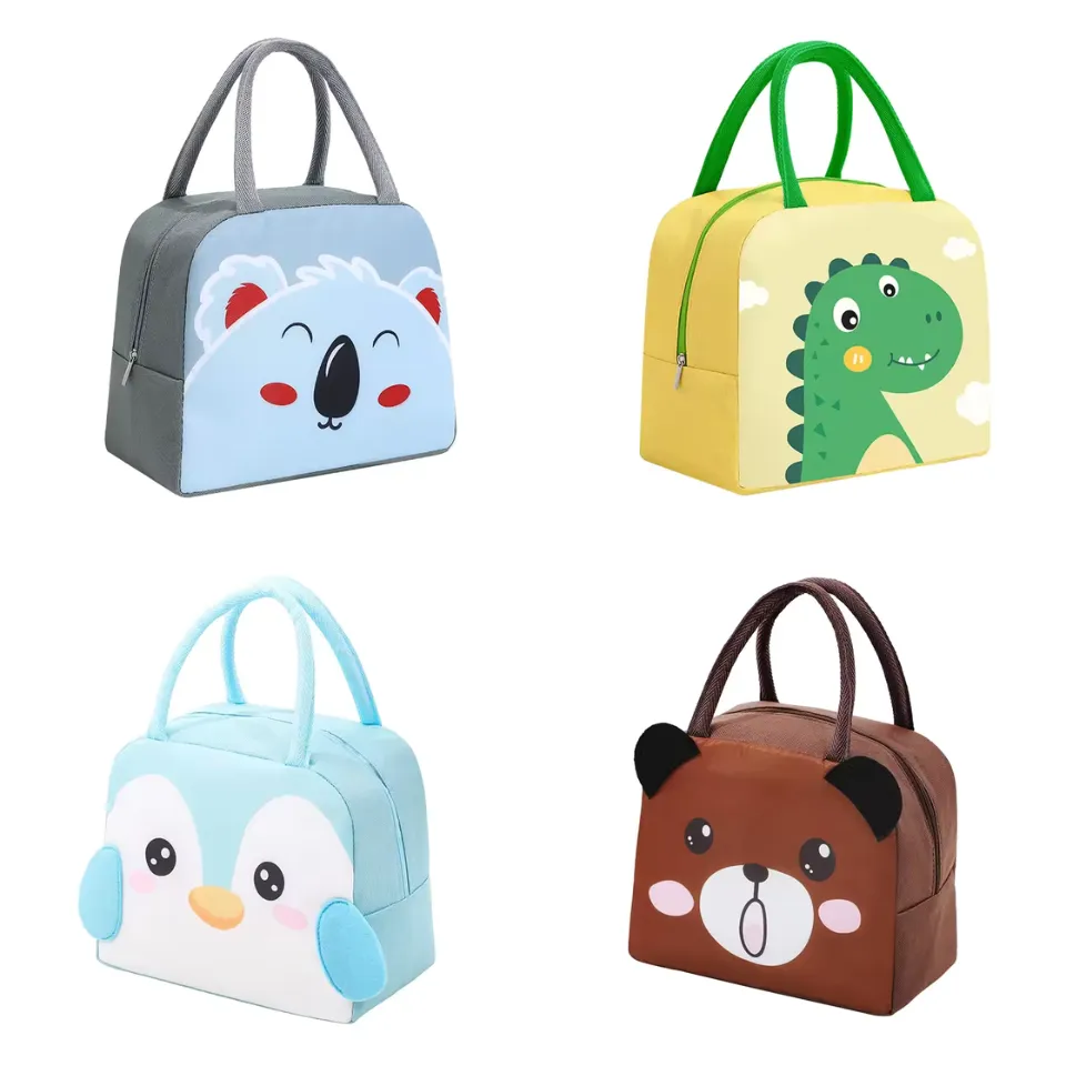 Insulated Animal Lunch Bag for Kids – Durable, Leakproof Thermal Lunchbox with Fun Cartoon Design for School, Picnics, or Daycare Meals