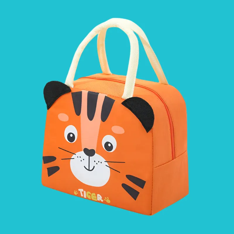 Insulated Animal Lunch Bag for Kids – Durable, Leakproof Thermal Lunchbox with Fun Cartoon Design for School, Picnics, or Daycare Meals