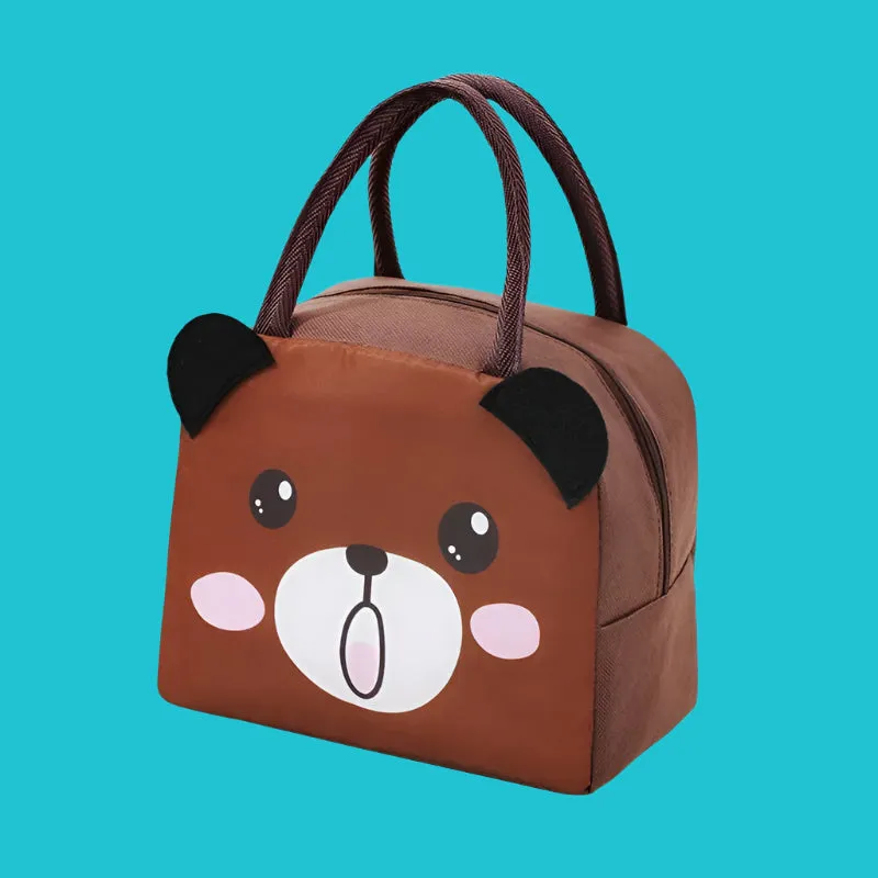 Insulated Animal Lunch Bag for Kids – Durable, Leakproof Thermal Lunchbox with Fun Cartoon Design for School, Picnics, or Daycare Meals
