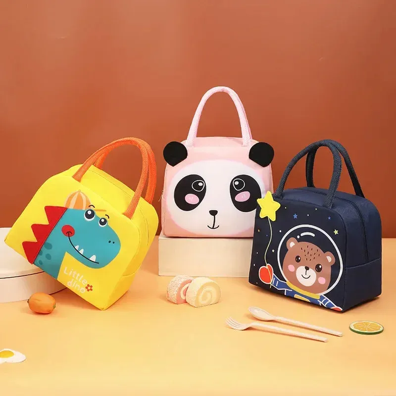 Insulated Animal Lunch Bag for Kids – Durable, Leakproof Thermal Lunchbox with Fun Cartoon Design for School, Picnics, or Daycare Meals