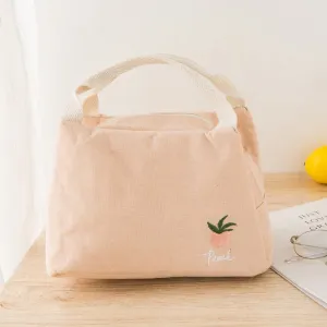 Insulated bag with thick aluminum foil, insulated lunch box bag with zipper
