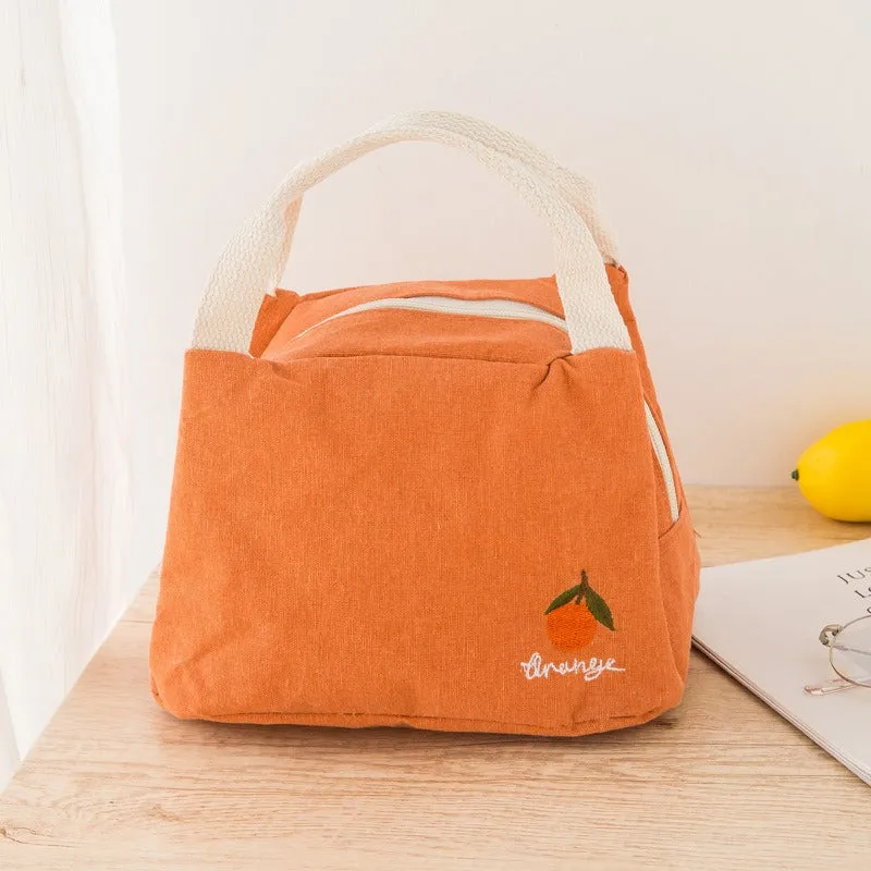 Insulated bag with thick aluminum foil, insulated lunch box bag with zipper