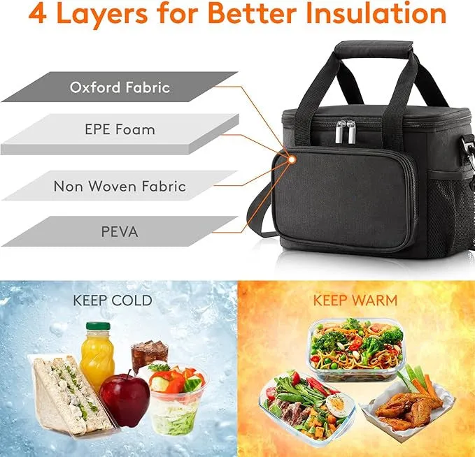 Insulated Leakproof Soft Cooler Cooling Tote  Lunch Bag