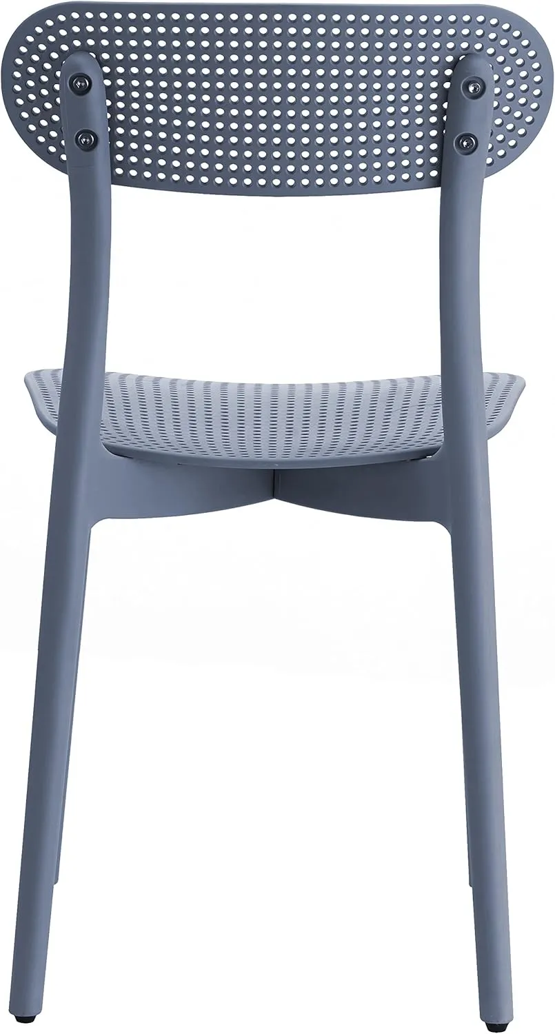 ISL Furnishings- Zuho Modern Indoor Outdoor Chair (2, Anchor Grey)