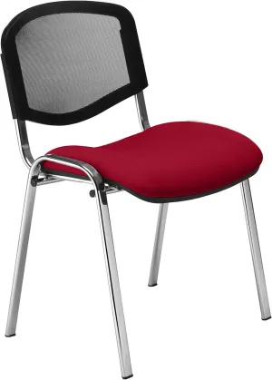 Iso Mesh Visitor Chair Red One Size