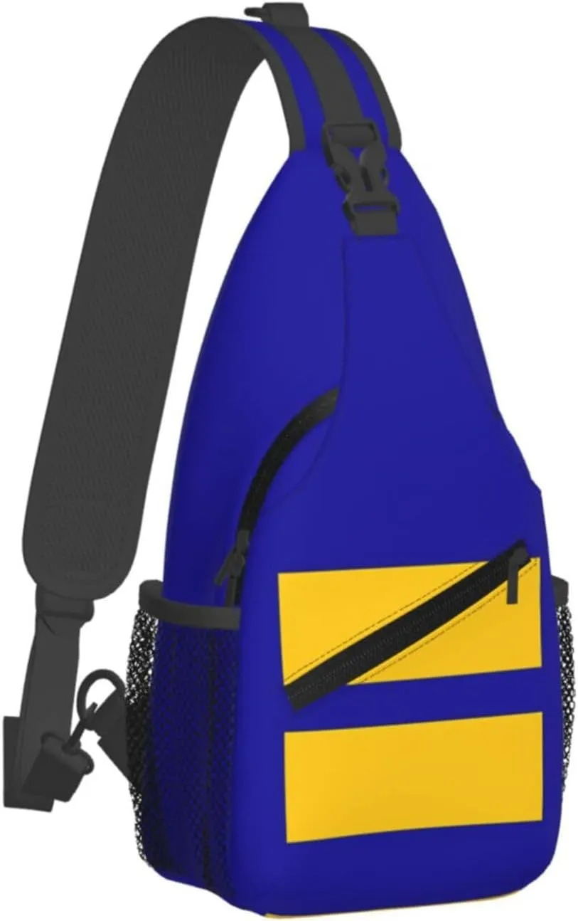 Jamaican Flag Lion Head Sling Bag Adjustable Chest Bags Casual Crossbody Bag Travel Shoulder Backpack