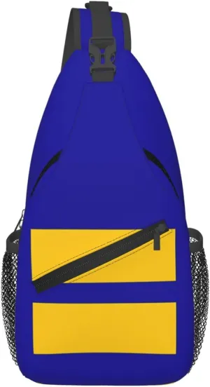 Jamaican Flag Lion Head Sling Bag Adjustable Chest Bags Casual Crossbody Bag Travel Shoulder Backpack