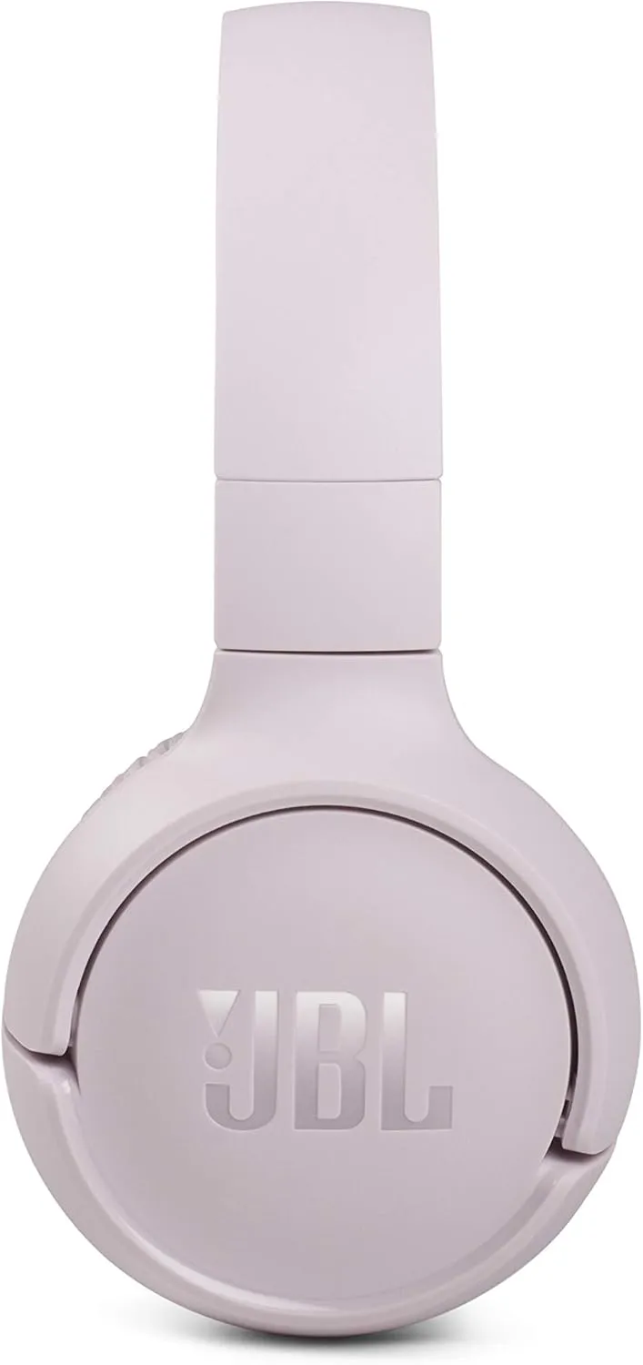 JBL Tune 510BT: Wireless On-Ear Headphones with Purebass Sound - Rose (Renewed)