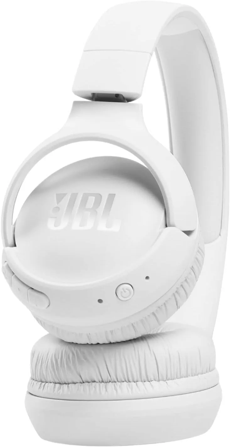 JBL Tune 510BT: Wireless On-Ear Headphones with Purebass Sound - White