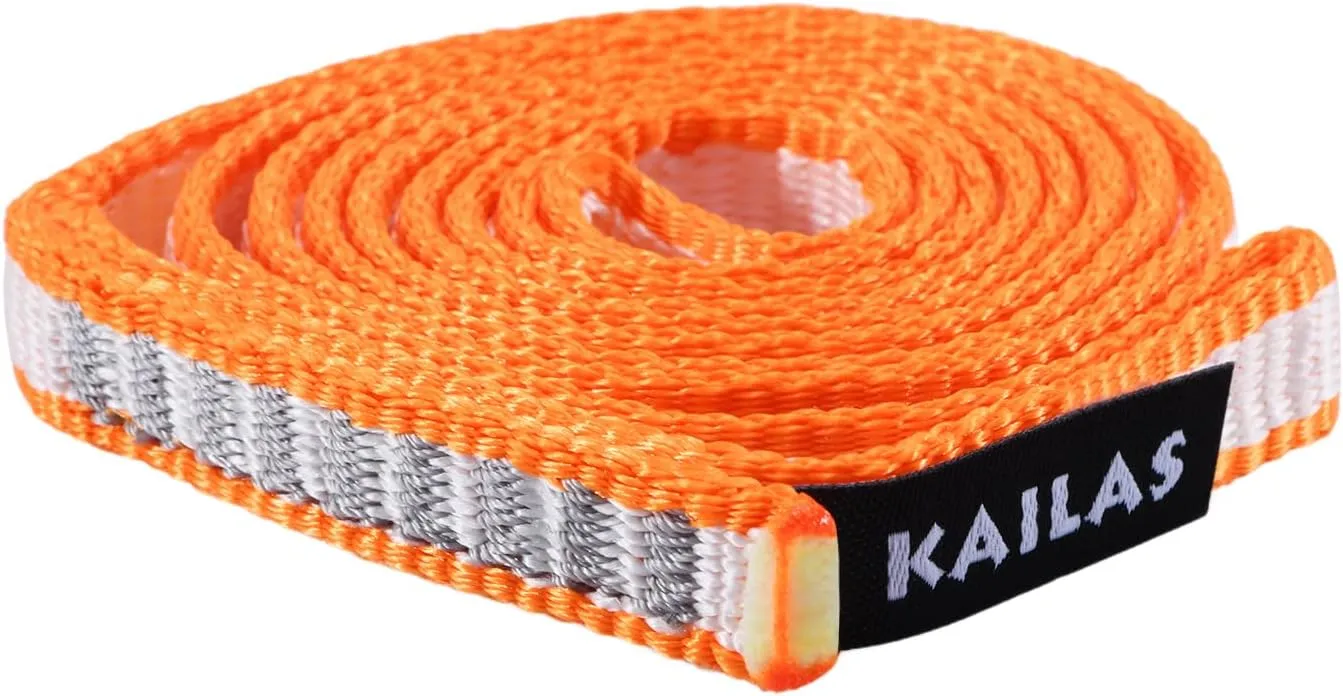 KAILAS 16mm Nylon Climbing Sling 22KN Runner 60cm 80cm Tubular Webbing for Rock Climbing Rappelling Outdoor Activities
