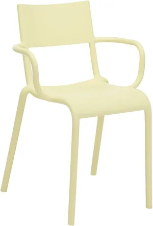 Kartell Generic A Chair, Yellow, 52.5 x 52 x 79 cm