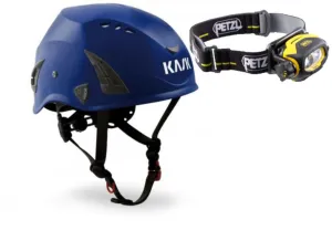 KASK HP  Blue Helmet & Pixa 3 Headlamp