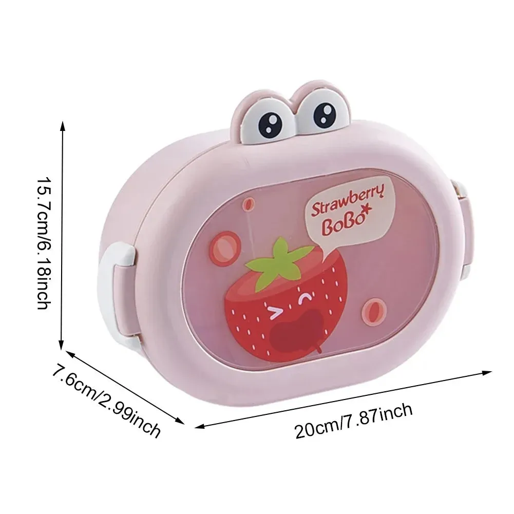 Kawaii Bento Lunch Box 🐸💕 - Adorable Leakproof Food Container for Kids & Toddlers | Perfect for School, Picnics & Travel! 🍱✨