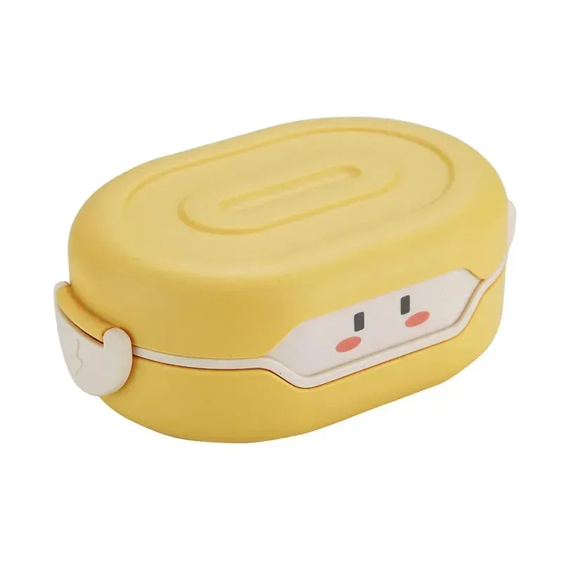 Kawaii Bento Lunch Box 🐸💕 - Adorable Leakproof Food Container for Kids & Toddlers | Perfect for School, Picnics & Travel! 🍱✨