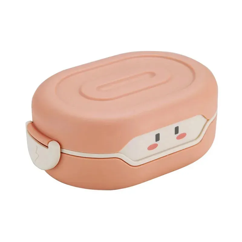 Kawaii Bento Lunch Box 🐸💕 - Adorable Leakproof Food Container for Kids & Toddlers | Perfect for School, Picnics & Travel! 🍱✨