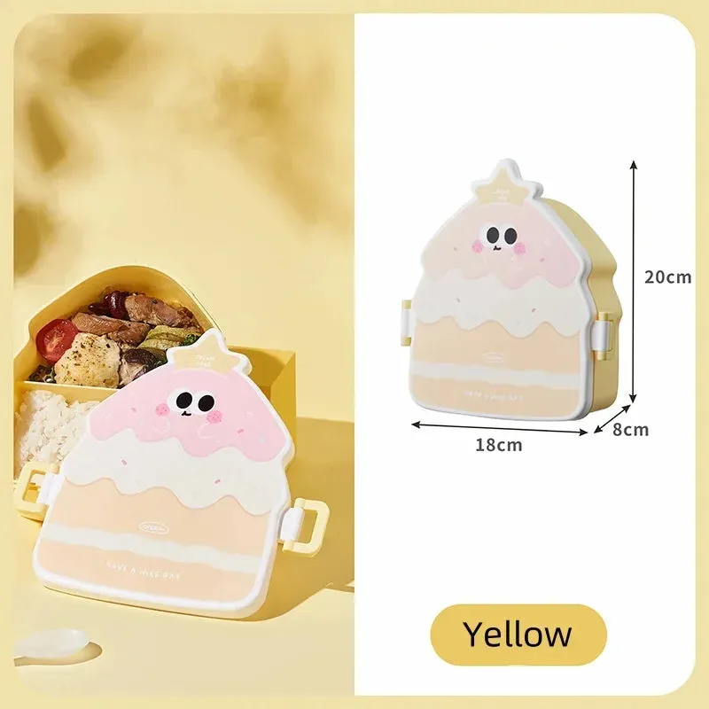 Kawaii Bento Lunch Box 🐸💕 - Adorable Leakproof Food Container for Kids & Toddlers | Perfect for School, Picnics & Travel! 🍱✨