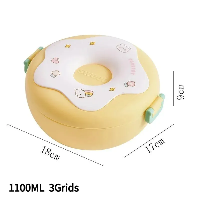 Kawaii Bento Lunch Box 🐸💕 - Adorable Leakproof Food Container for Kids & Toddlers | Perfect for School, Picnics & Travel! 🍱✨