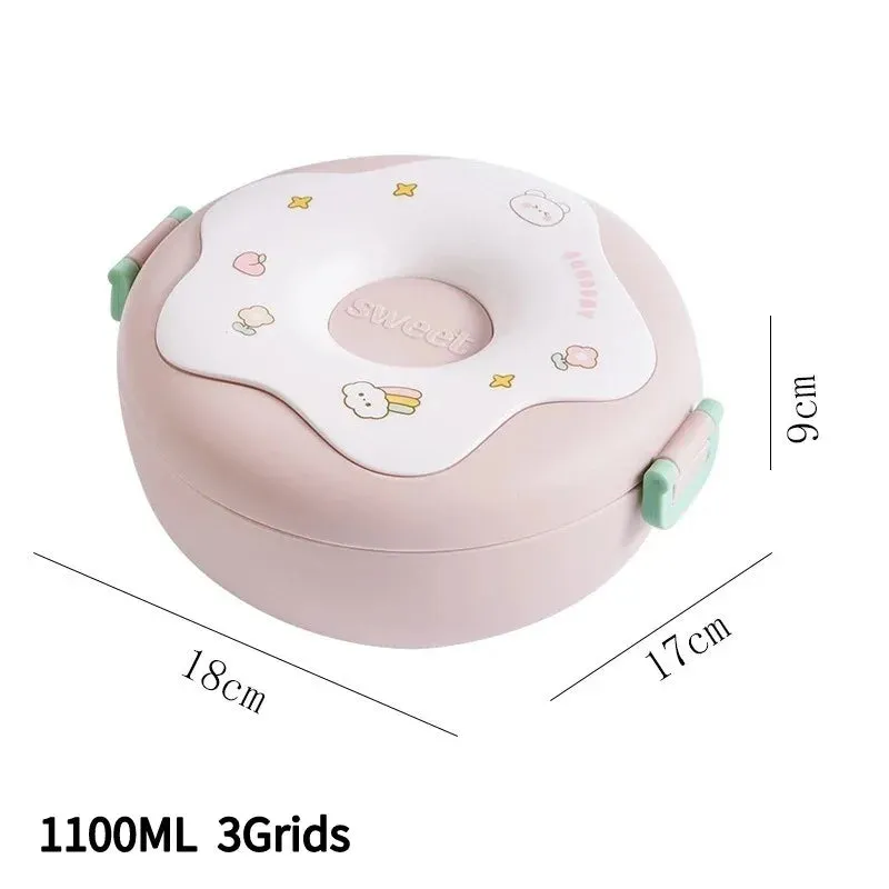 Kawaii Bento Lunch Box 🐸💕 - Adorable Leakproof Food Container for Kids & Toddlers | Perfect for School, Picnics & Travel! 🍱✨