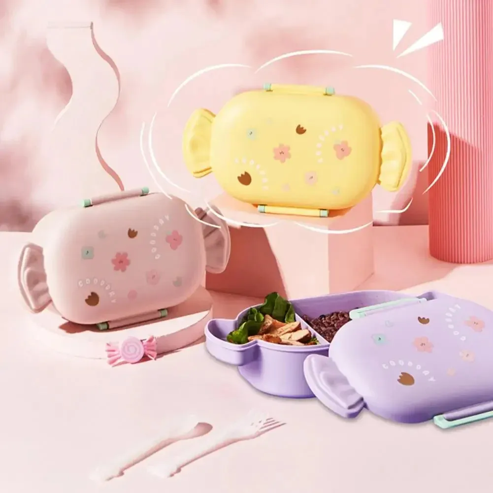 Kawaii Bento Lunch Box 🐸💕 - Adorable Leakproof Food Container for Kids & Toddlers | Perfect for School, Picnics & Travel! 🍱✨