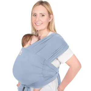 KeaBabies Baby Wrap Carrier Ring Sling - Easy to Wear, Adjustable D-Lite Baby Carrier Newborn to Toddler, Infant Carrying Shirt, Hands Free Bonding, Breathable Fabric Wearing Wrap (Powder Blue)