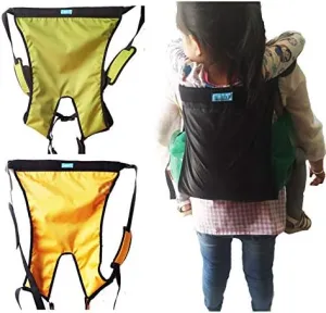Kids Carrier Hiking Back Pack Belt Outdoor Children Lift Sling Transferring Disabled,Handicapped,Bedridden to Car Wheelchair （Black）
