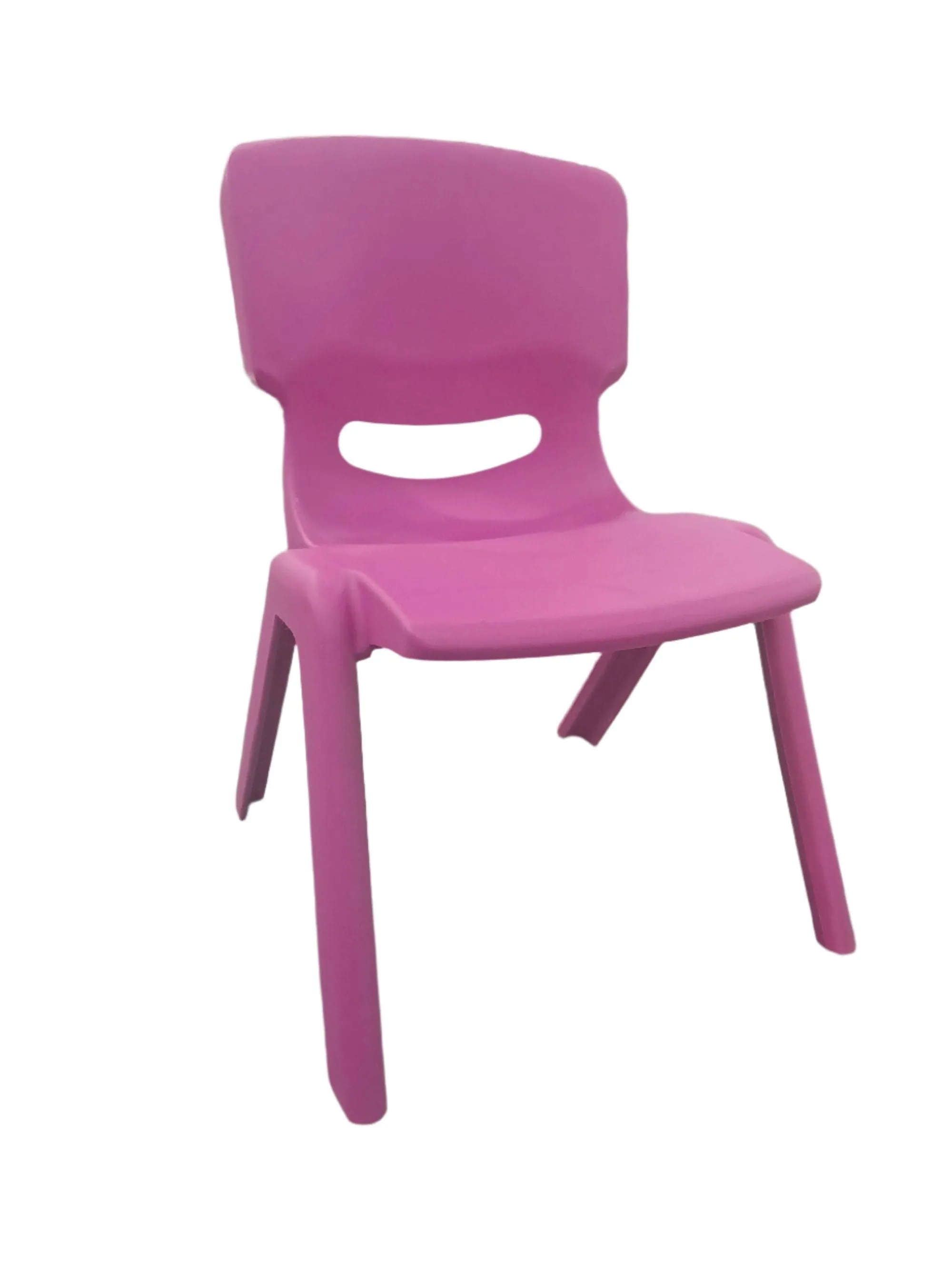 Kids Strong Stackable Plastic Chair Cerise Pink