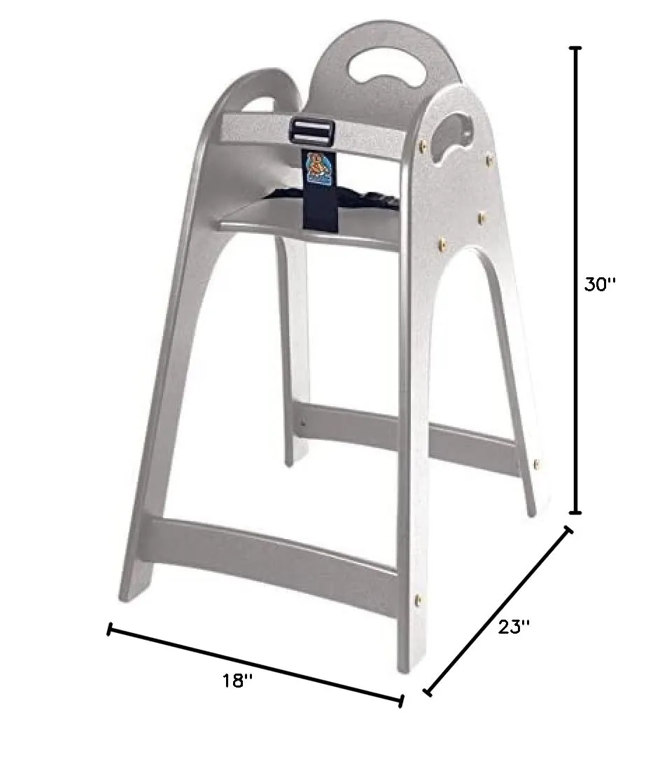 Koala Kare KB105-01 Designer High Chair, 30" Height, 18" Width, 23" Length, Grey