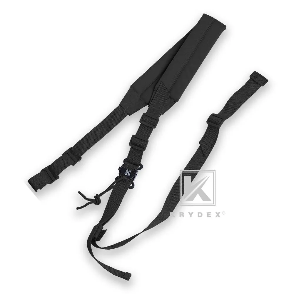 KRYDEX MK2 Sniper Sling Lightweight Tactical Wide Padded 2 Point Quick Adjustable Rifle Gun Sling