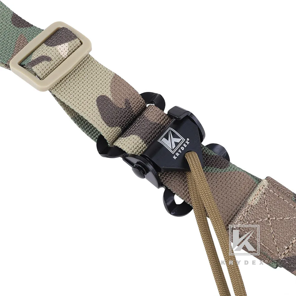 KRYDEX MK2 Sniper Sling Lightweight Tactical Wide Padded 2 Point Quick Adjustable Rifle Gun Sling