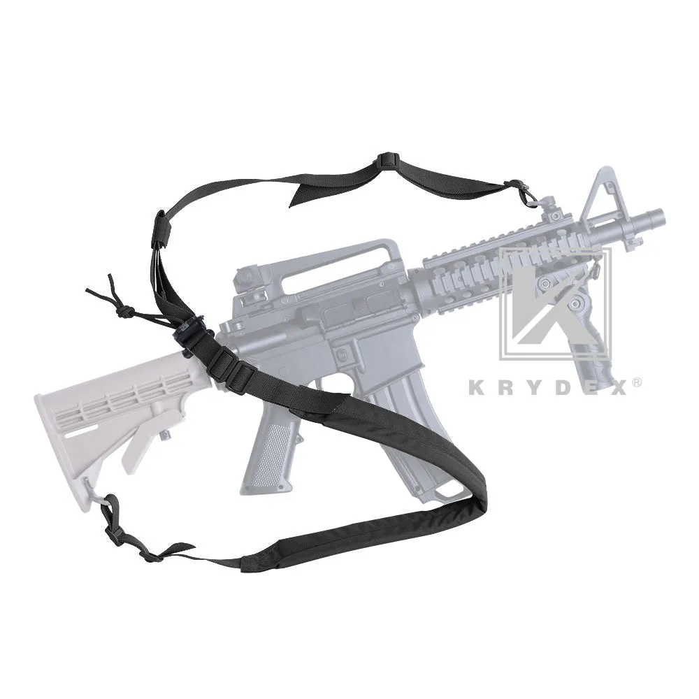 KRYDEX MK2 Sniper Sling Lightweight Tactical Wide Padded 2 Point Quick Adjustable Rifle Gun Sling