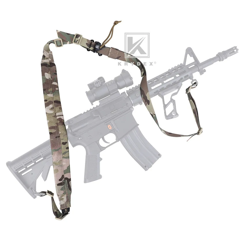 KRYDEX MK2 Sniper Sling Lightweight Tactical Wide Padded 2 Point Quick Adjustable Rifle Gun Sling